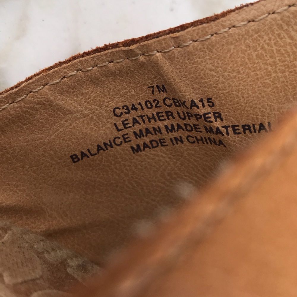 b.o.c. Tan Leather Open-Toe Wedge Mules - Picture 14 of 16